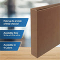 Davis Group of Premium 3-Up Business Checkbook Binder, Tan, DGC3UPAM09