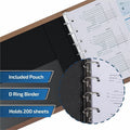 Davis Group of Premium 3-Up Business Checkbook Binder, Tan, DGC3UPAM09