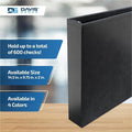 Davis Group of Premium 3-Up Business Checkbook Binder, Black, DGC3UPAM01