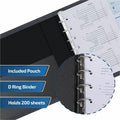Davis Group of Premium 3-Up Business Checkbook Binder, Black, DGC3UPAM01