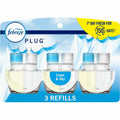 Procter & Gamble Febreze Plug Linen/Sky Oil Refill, Blue, 3 / Pack, PGC13846
