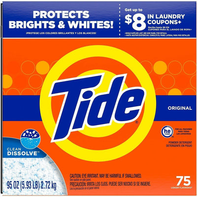Tide Powder Laundry Detergent, Orange, 3 / Carton, PGC16668