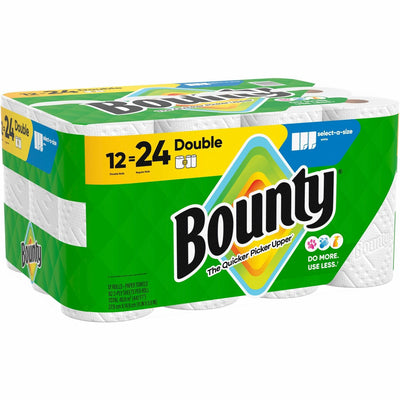 Procter & Gamble Bounty Select-A-Size Paper Towels, Green, 12 / Carton, PGC15705