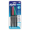 Newell Expo Wet Erase Markers, Fine Tip, 4 / Pack, SAN2211318
