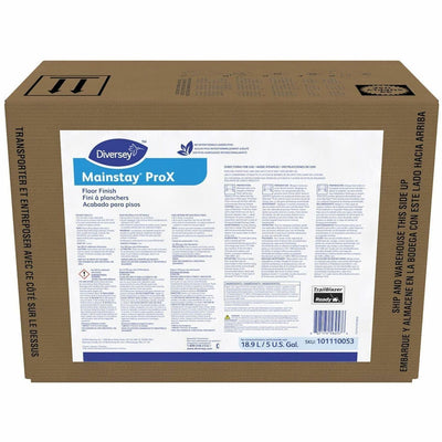 Diversey Mainstay ProX Floor Finish, White, 1 Carton, DVO101110053