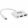 Eaton Tripp Lite series U444-06N-H4U-C3 HDMI/USB/USB-C Audio/Video Adapter, White, TRPU44406NH4UC3