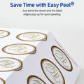 Avery Multipurpose Label, Gold, 120 / Pack, AVE22875
