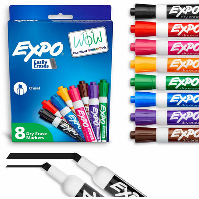 Newell Expo Low-Odor Dry-Erase Markers, 8 / Set, SAN80078A