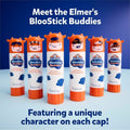 Elmer's BlooStick Buddies Glue Sticks, Blue, 4 / Pack, EPI2213740