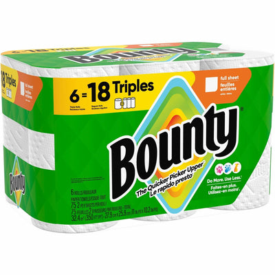 Procter & Gamble Bounty Select-A-Size Paper Towels, Green, 6 / Carton, PGC16008
