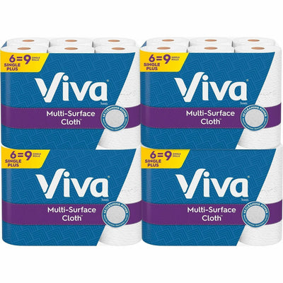 Kimberly-Clark Viva Choose-A-Sheet Paper Towels, White, 4 / Carton, KCC49413CT