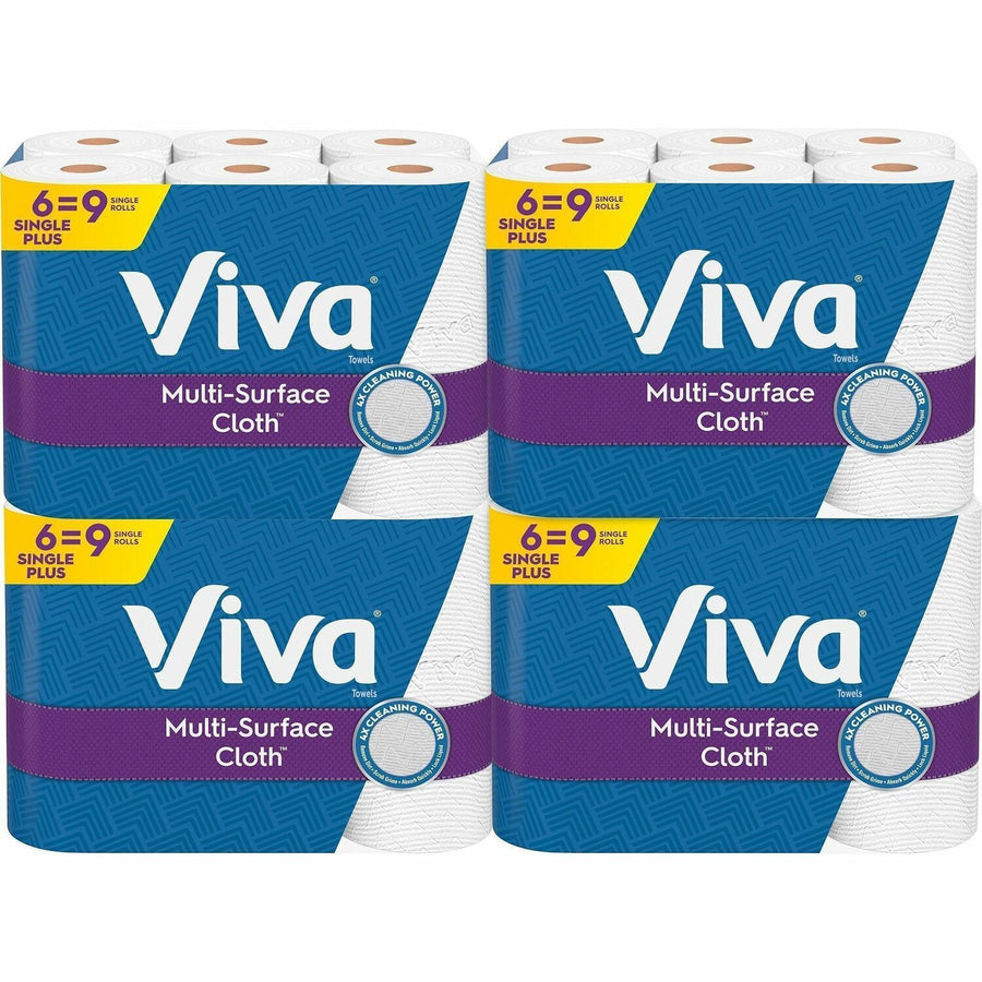 Viva Choose-A-Sheet Paper Towels, White, Perforated, 4 / Carton, KCC49413CT
