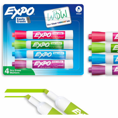 Newell Expo Dry Erase Markers, 4 / Pack, SAN81029A