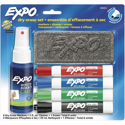 Newell Expo Dry-Erase Marker Kit, 4 / Set, SAN80653A