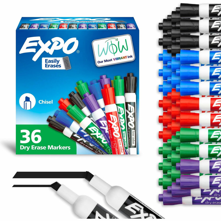 Expo Dry Erase Markers, Assorted, Non-toxic, 36 / Pack, SAN1921061A
