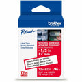 Brother Industries Brother Genuine P-touch TZeS231 BK on WHT Label Tape, Strong Adhesive Lam., 12mmX8m, White, BRTTZES231G