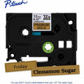 Brother P-touch Tze Label Tape, Glitter Gold, BRTTZEPR831G