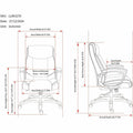 Lorell Sera High-Back Manager Chair, Black, LLR63270