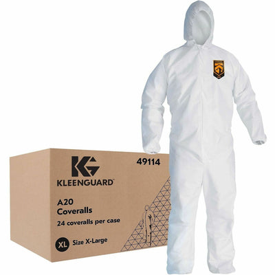 Ansell Health A20 Particle Protection Coveralls, White, 24 / Carton — view 1