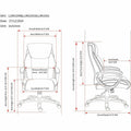 Lorell Kyros High-Back Executive Chair, Gray, LLR63291