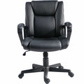 Lorell SOHO Mid-back Chair, Black, LLR81810