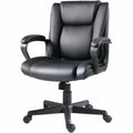 Lorell SOHO Mid-back Chair, Black, LLR81810