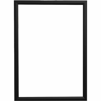 Deflecto Wall Mount Snap Frame, Black, DEF690001B