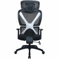 Lorell Xavier Mesh High-Back Chair with Articulating Lumbar, Black, LLR84397