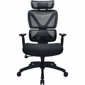 Lorell Xavier Mesh High-Back Chair with Articulating Lumbar, Black, LLR84397