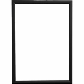 Deflecto Wall Mount Snap Frame, Black, DEF690002B