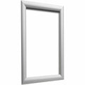 Deflecto Wall Mount Snap Frame, Silver, DEF690002S