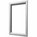 Deflecto Wall Mount Snap Frame, Silver, DEF690002S