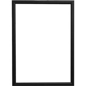 Deflecto Wall Mount Snap Frame, Black, DEF690003B