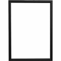 Deflecto Wall Mount Snap Frame, Black, DEF690003B