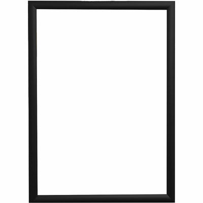 Deflecto Wall Mount Snap Frame, Black, DEF690003B