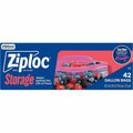 S. C. Johnson & Son Ziploc Stand-Up Storage Bags, 42 / Box, SJN383233