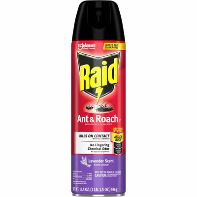 S. C. Johnson & Son Raid Ant & Roach Killer Spray, Red, SJN386221
