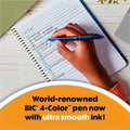 BIC 4-Colours-in-One Multifunction Ball Pen, 1 Dozen, BICMMS11AAST