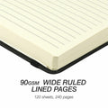 Samsill Classic Hardbound Journal, Black, SAM22310