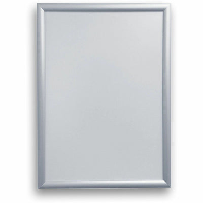 Deflecto Wall Mount Snap Frame, Silver, DEF690003S