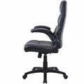 Lorell Colline High-Back Chair with Flip Arms, Black, LLR41853