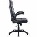 Lorell Colline High-Back Chair with Flip Arms, Black, LLR41853