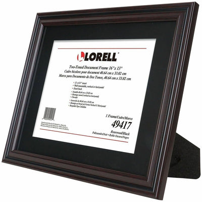 Lorell Two-toned Certificate Frame, Black, LLR49417