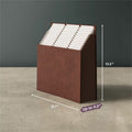 Smead Stadium 1/3 Tab Cut Letter Recycled Expanding File, Saddle, 8 1/2" Width x 11" Length, SMD70228