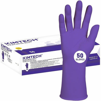 Ansell Kimtech Purple Nitrile-Xtra Exam Gloves, 10 / Carton — view 1