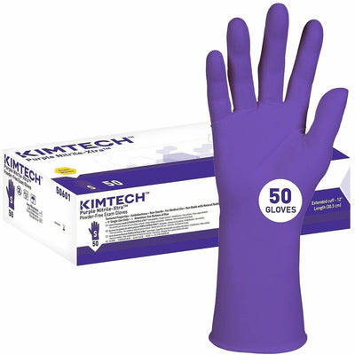 Ansell Kimtech Purple Nitrile-Xtra Exam Gloves, 10 / Carton, ANS50601