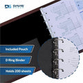 Davis Group of Premium 3-Up Business Checkbook Binder, Burgundy, DGC3UPAM08