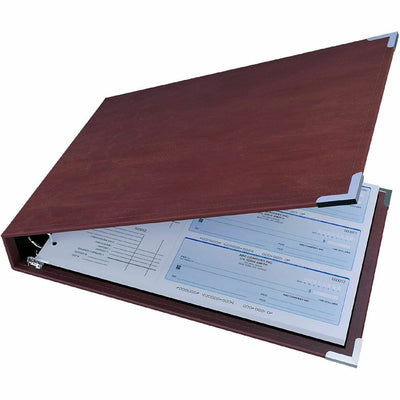Davis Group of Premium 3-Up Business Checkbook Binder, Burgundy, DGC3UPAM08