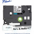 Brother Genuine P-touch TZe141 BK on CLR Label Tape, Laminated, 18mmX8m, Clear, BRTTZE141G