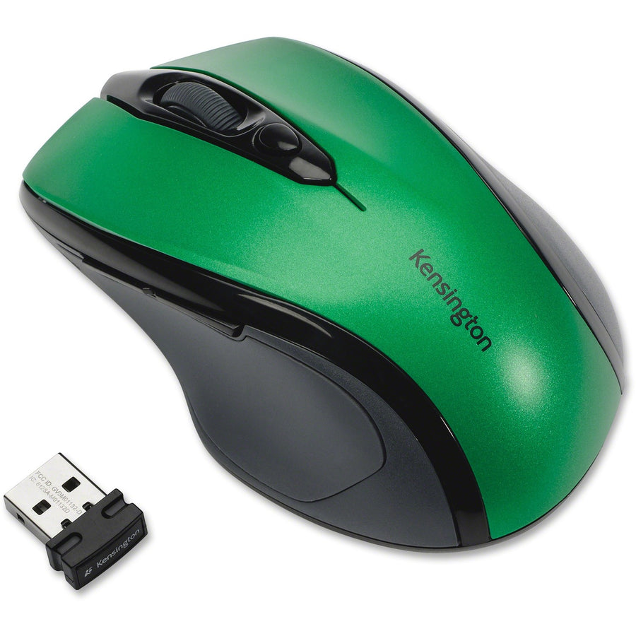 Kensington Pro Fit Mid-size Wireless Mouse, Emerald Green, KMW72424